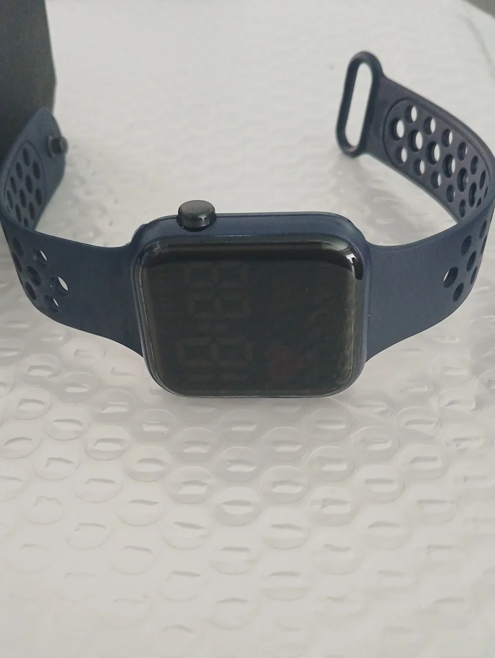 Smart Fitness Watch with Navy Sport Band